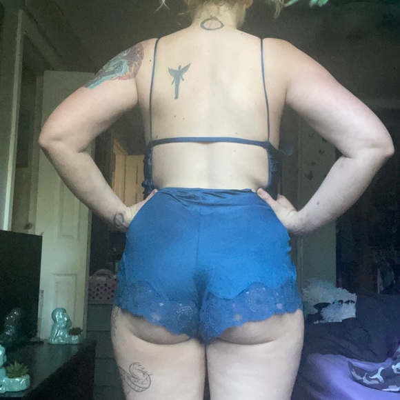 💙VINTAGE Navy Romper Lingerie 💙 - Picture 3 of 10